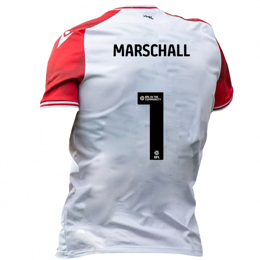 Danxen Hombre Camiseta Filip Marschall #1 Blanco Rojo 1ª Equipación 2025/26 La Camisa México