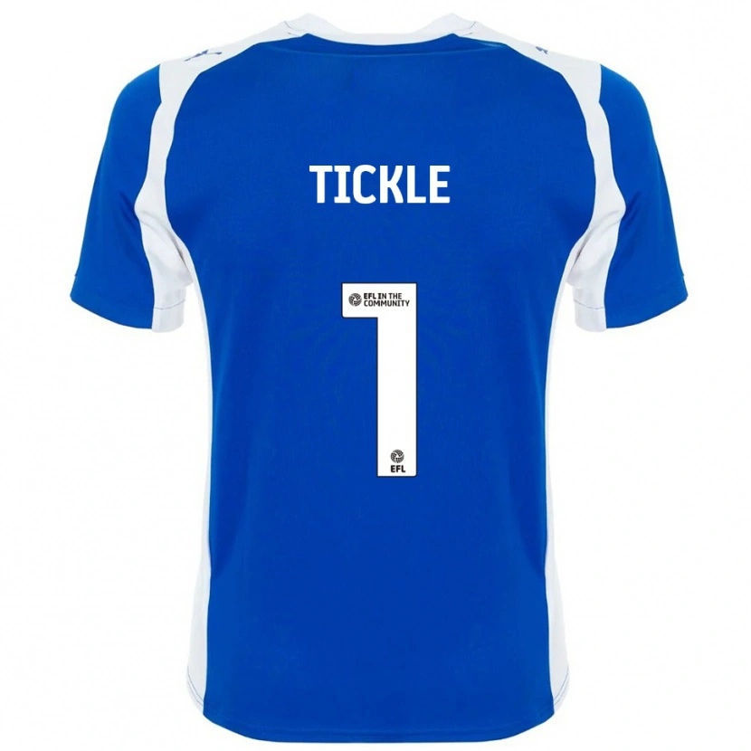 Danxen Hombre Camiseta Sam Tickle #1 Azul Blanco 1ª Equipación 2025/26 La Camisa México