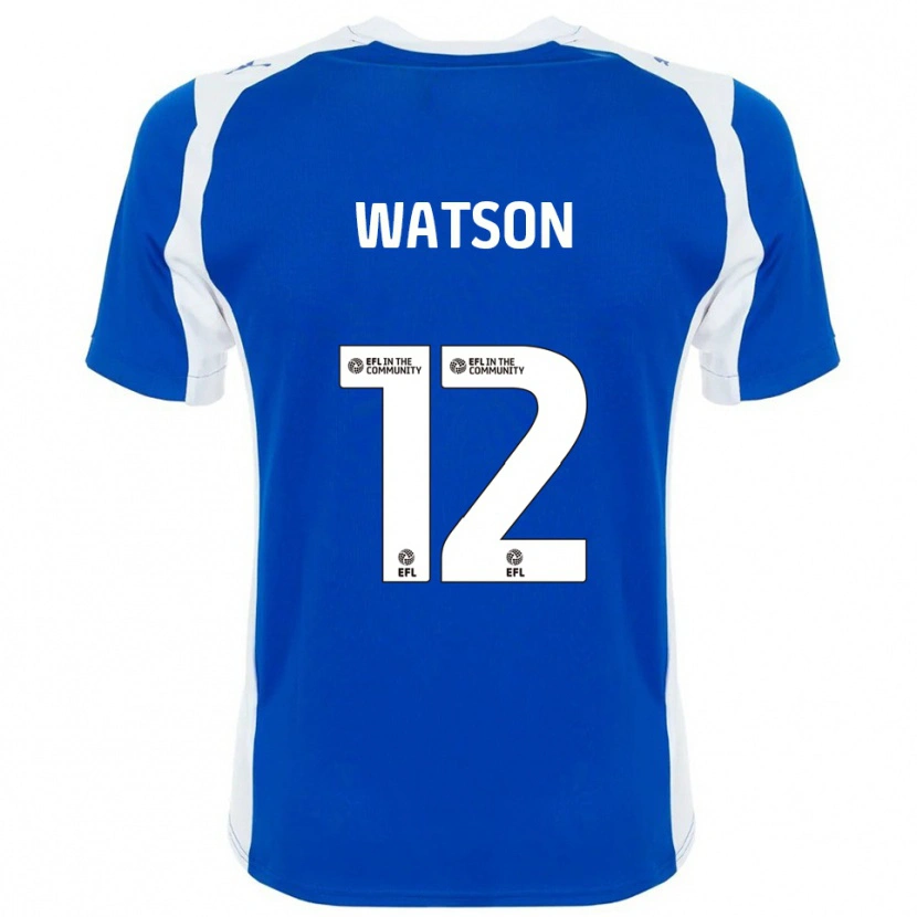 Danxen Hombre Camiseta Tom Watson #12 Azul Blanco 1ª Equipación 2025/26 La Camisa México