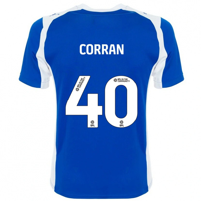 Danxen Hombre Camiseta Matthew Corran #40 Azul Blanco 1ª Equipación 2025/26 La Camisa México