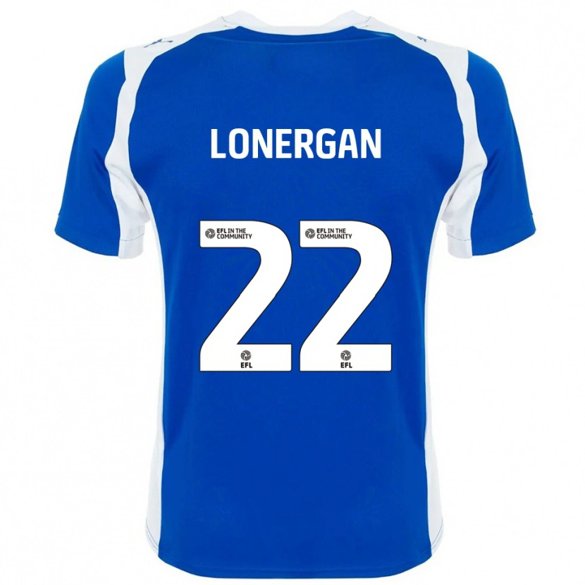 Danxen Hombre Camiseta Andy Lonergan #22 Azul Blanco 1ª Equipación 2025/26 La Camisa México