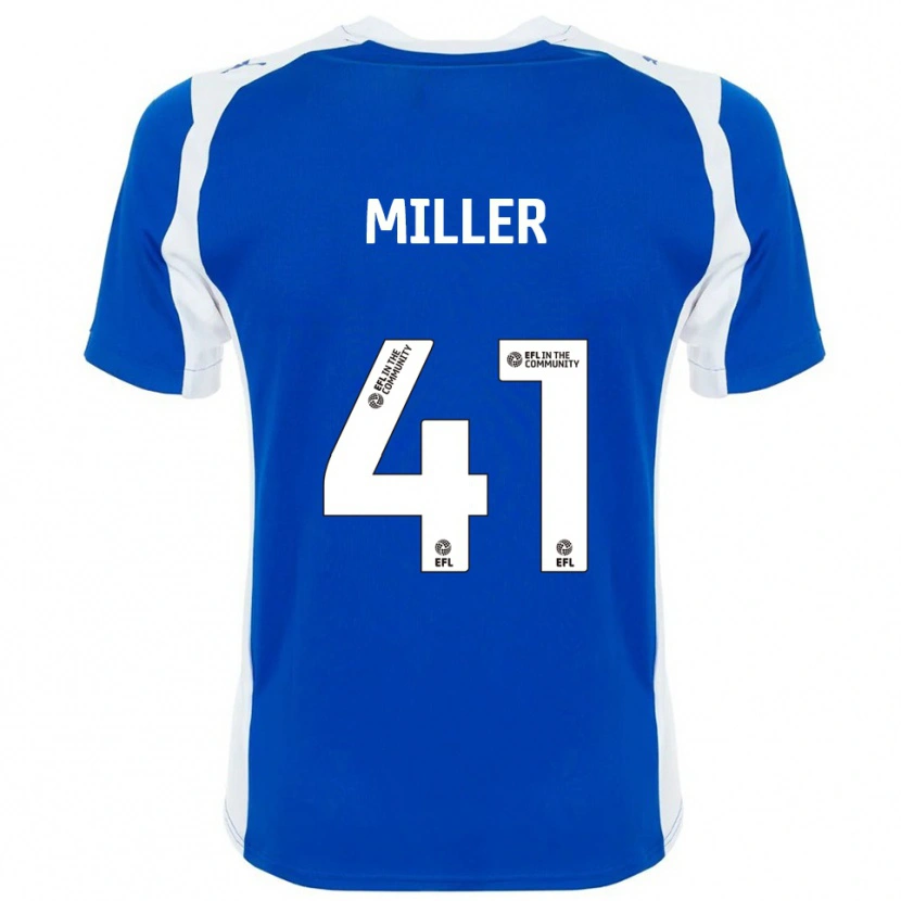 Danxen Hombre Camiseta K'marni Miller #41 Azul Blanco 1ª Equipación 2025/26 La Camisa México