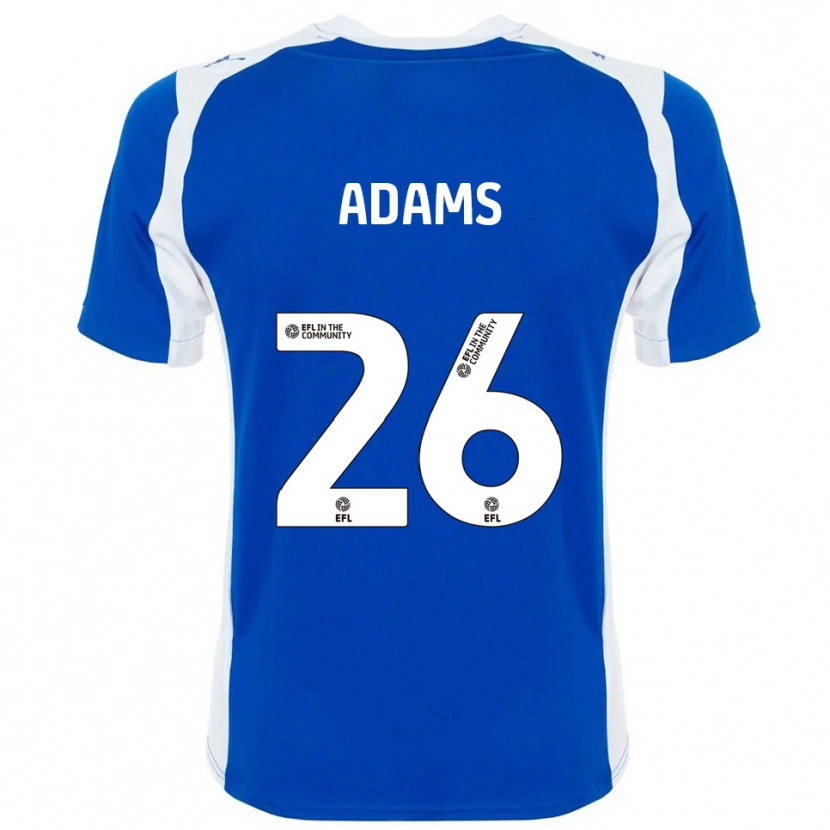 Danxen Hombre Camiseta Joe Adams #26 Azul Blanco 1ª Equipación 2025/26 La Camisa México