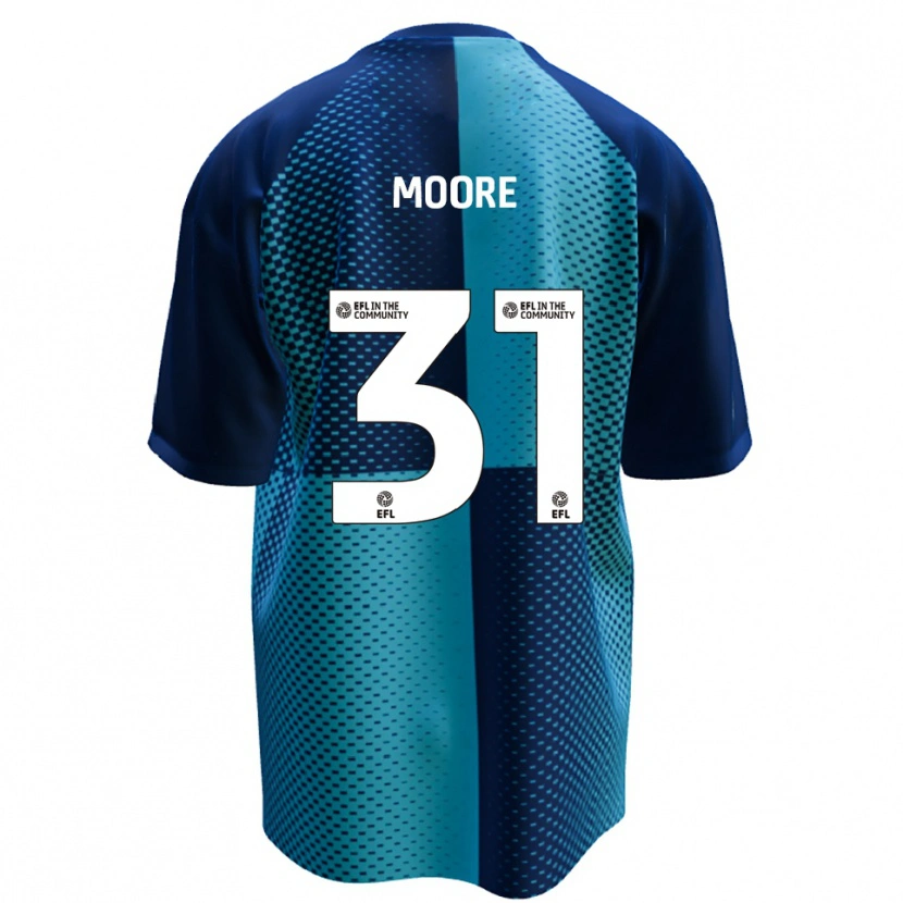 Danxen Hombre Camiseta Stuart Moore #31 Azul Celeste 1ª Equipación 2025/26 La Camisa México