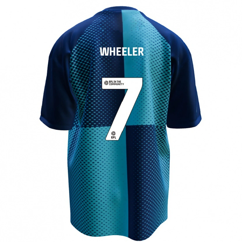 Danxen Hombre Camiseta David Wheeler #7 Azul Celeste 1ª Equipación 2025/26 La Camisa México