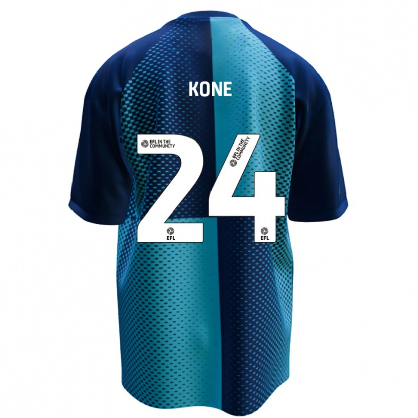 Danxen Hombre Camiseta Richard Kone #24 Azul Celeste 1ª Equipación 2025/26 La Camisa México