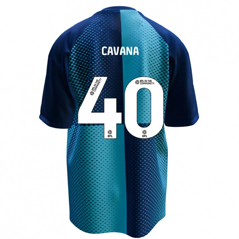 Danxen Hombre Camiseta Max Cavana #40 Azul Celeste 1ª Equipación 2025/26 La Camisa México