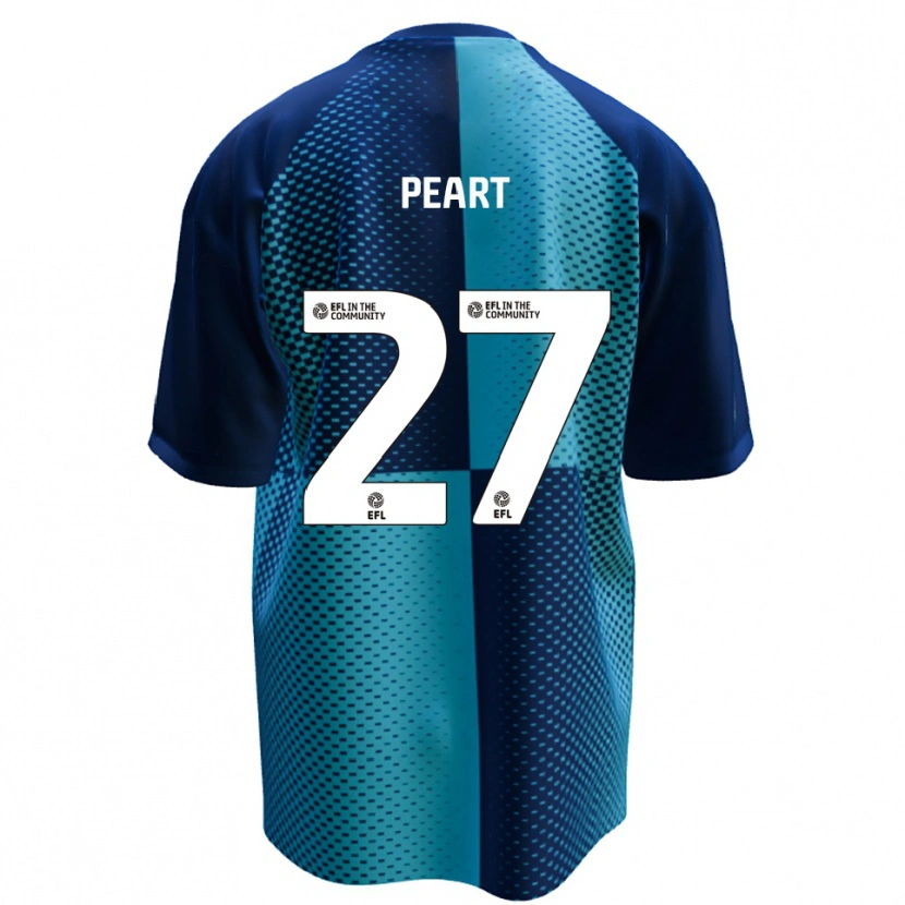 Danxen Hombre Camiseta Brody Peart #27 Azul Celeste 1ª Equipación 2025/26 La Camisa México