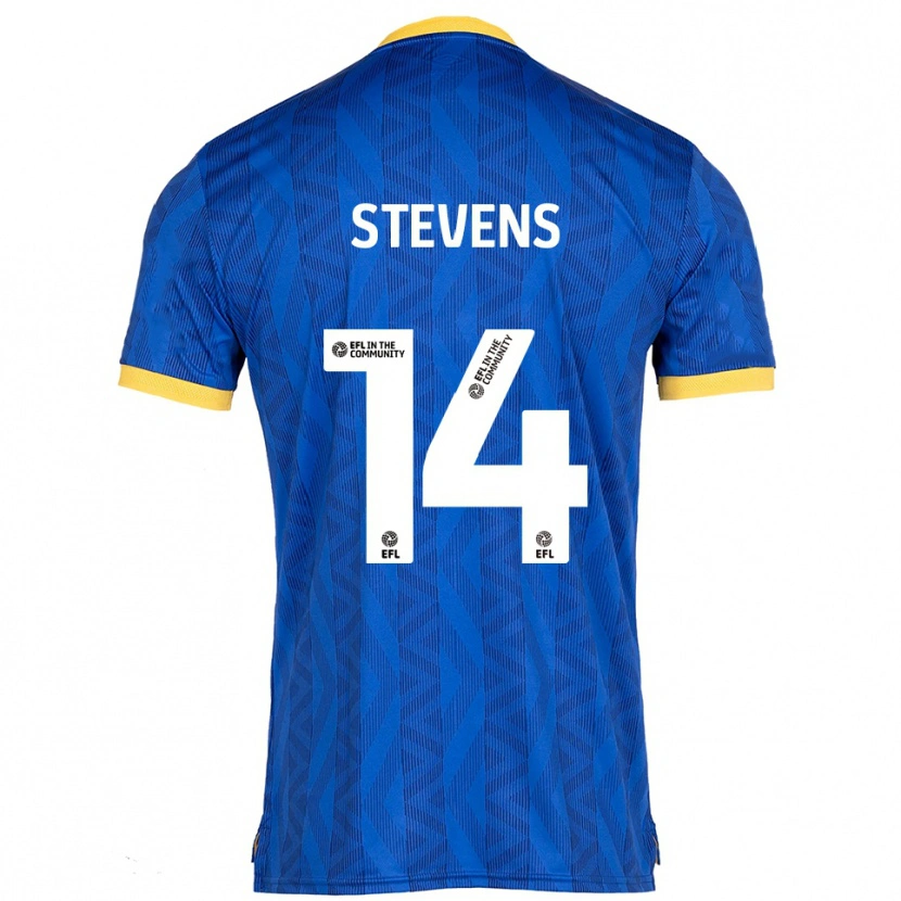 Danxen Hombre Camiseta Matty Stevens #14 Azul Marino Amarillo 1ª Equipación 2025/26 La Camisa México