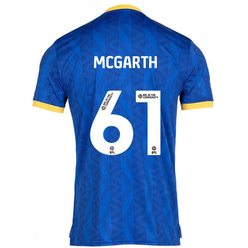 Danxen Hombre Camiseta Ethan Mcgarth #61 Azul Marino Amarillo 1ª Equipación 2025/26 La Camisa México