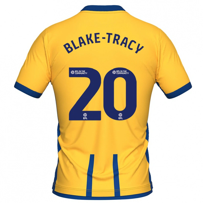Danxen Hombre Camiseta Frazer Blake-Tracy #20 Amarillo Azul 1ª Equipación 2025/26 La Camisa México