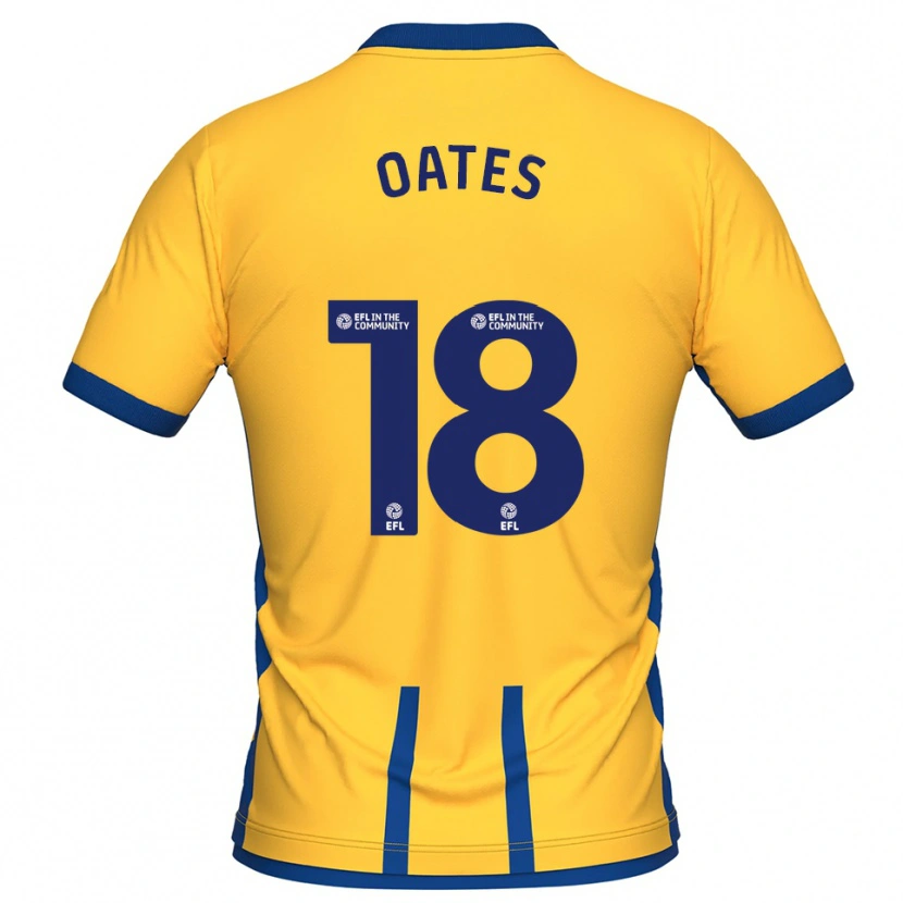 Danxen Hombre Camiseta Rhys Oates #18 Amarillo Azul 1ª Equipación 2025/26 La Camisa México