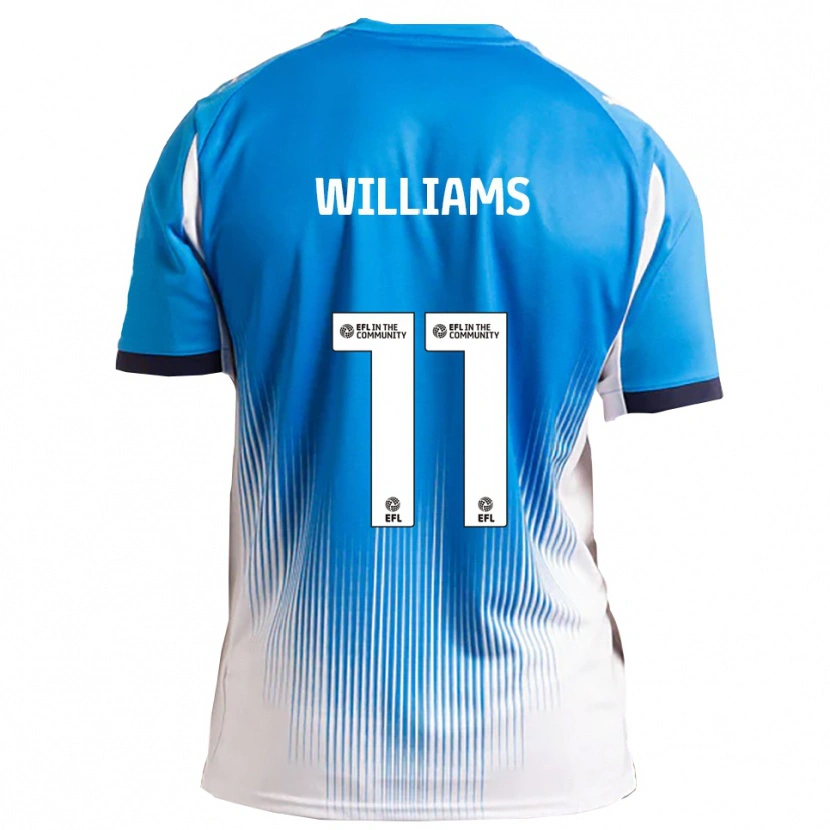 Danxen Hombre Camiseta Lee Williams #11 Azul Blanco 1ª Equipación 2025/26 La Camisa México