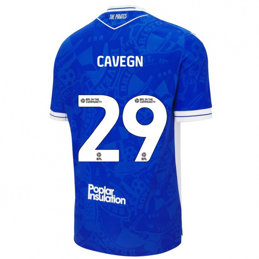 Danxen Hombre Camiseta Fabrizio Cavegn #29 Azul Blanco 1ª Equipación 2025/26 La Camisa México