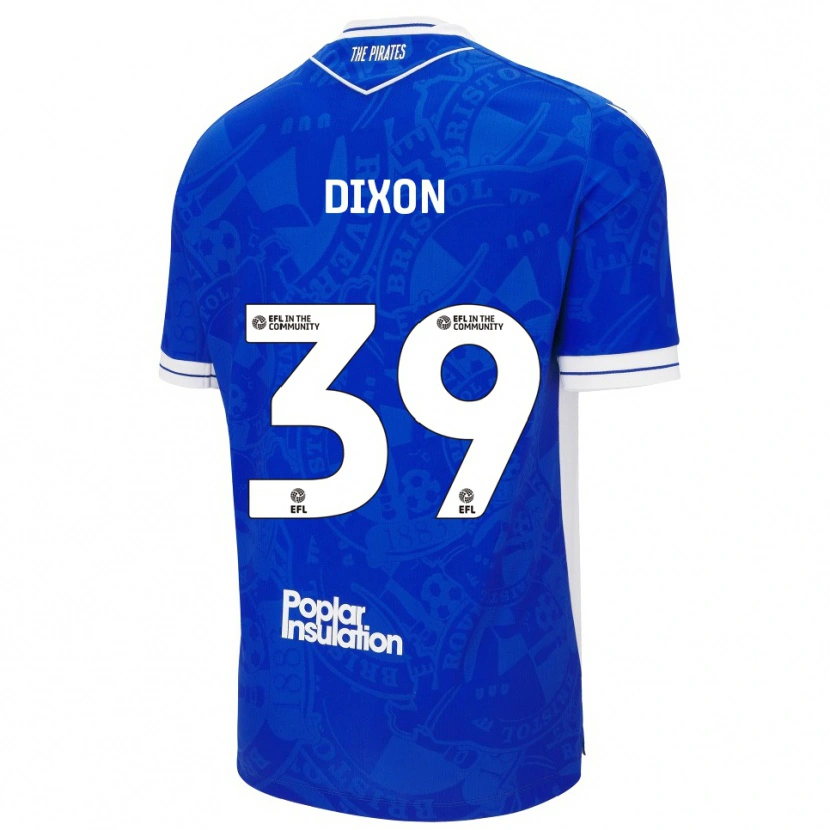 Danxen Hombre Camiseta Quincy Dixon #39 Azul Blanco 1ª Equipación 2025/26 La Camisa México
