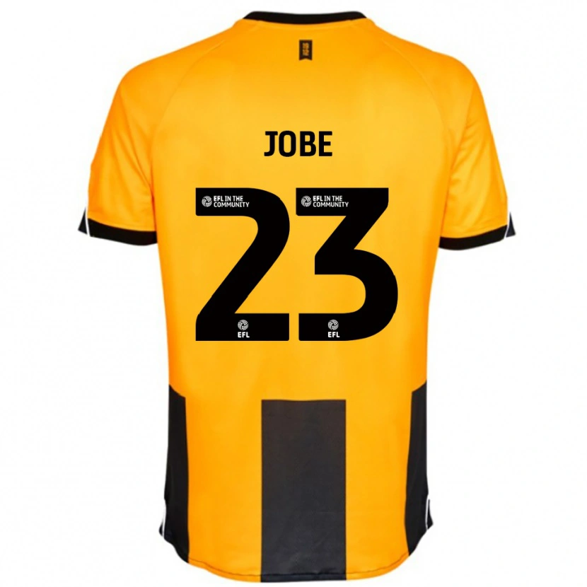 Danxen Hombre Camiseta Mamadou Jobe #23 Naranja Negro 1ª Equipación 2025/26 La Camisa México