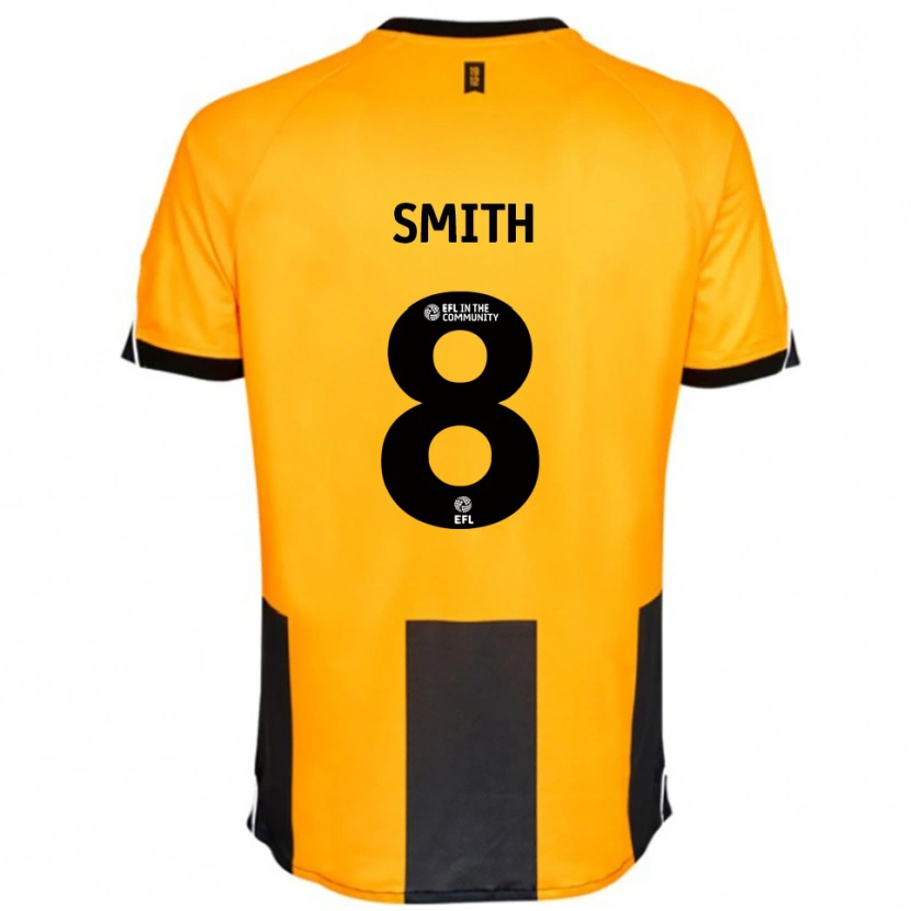 Danxen Hombre Camiseta Korey Smith #8 Naranja Negro 1ª Equipación 2025/26 La Camisa México