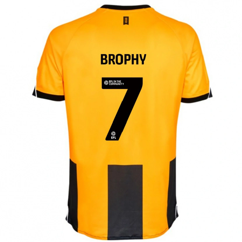 Danxen Hombre Camiseta James Brophy #7 Naranja Negro 1ª Equipación 2025/26 La Camisa México