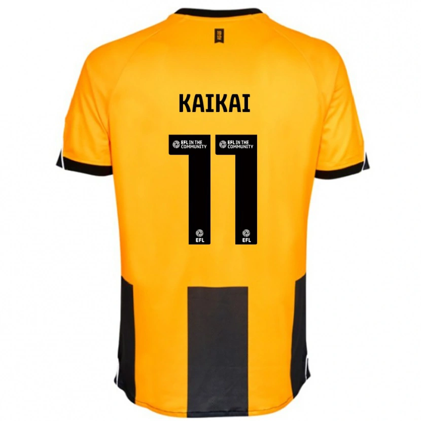 Danxen Hombre Camiseta Sullay Kaikai #11 Naranja Negro 1ª Equipación 2025/26 La Camisa México