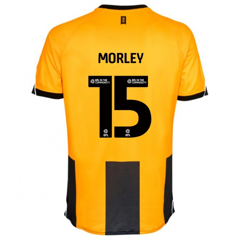 Danxen Hombre Camiseta Jess Morley #15 Naranja Negro 1ª Equipación 2025/26 La Camisa México