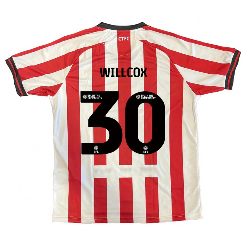 Danxen Hombre Camiseta Freddy Willcox #30 Rojo Blanco Negro 1ª Equipación 2025/26 La Camisa México