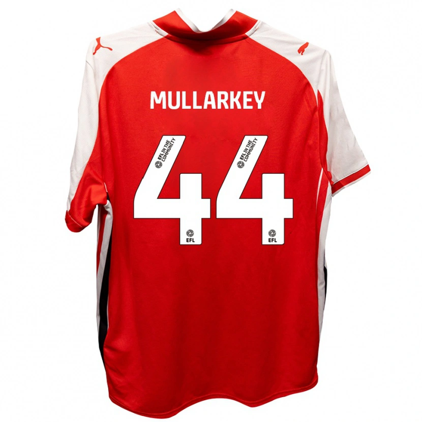 Danxen Hombre Camiseta Toby Mullarkey #44 Rojo Blanco 1ª Equipación 2025/26 La Camisa México