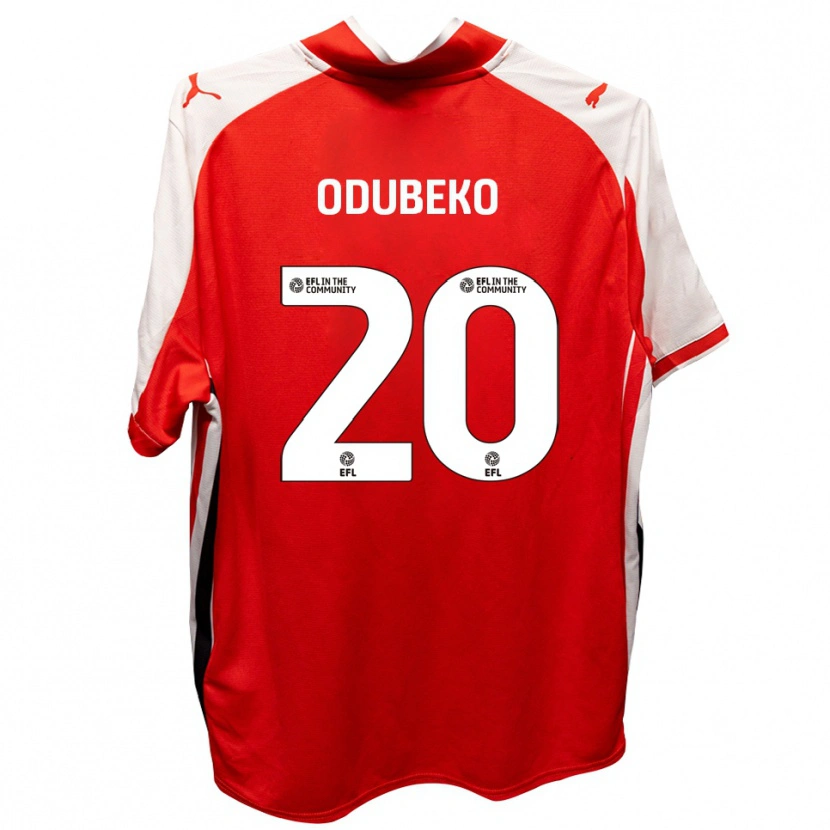 Danxen Hombre Camiseta Mipo Odubeko #20 Rojo Blanco 1ª Equipación 2025/26 La Camisa México