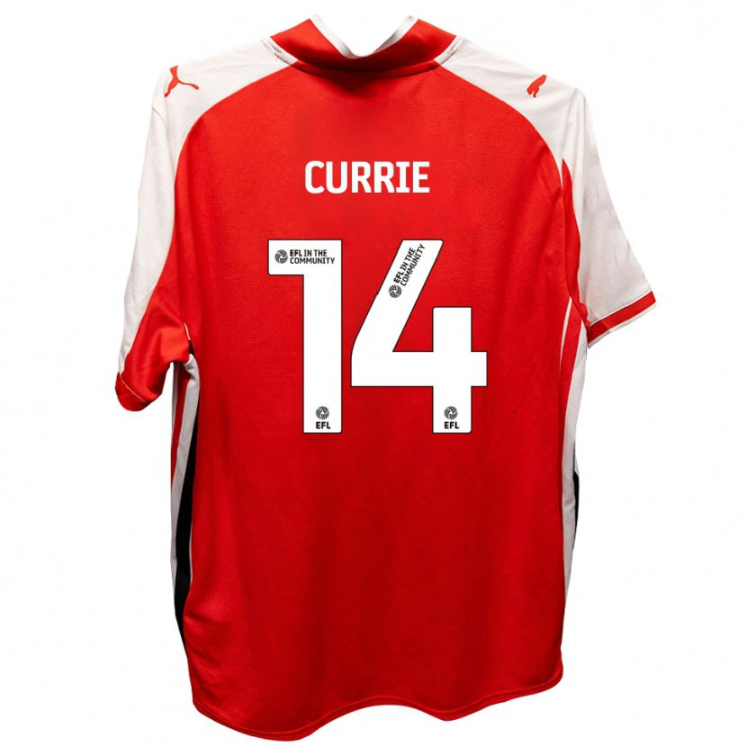 Danxen Hombre Camiseta Harvey Currie #14 Rojo Blanco 1ª Equipación 2025/26 La Camisa México