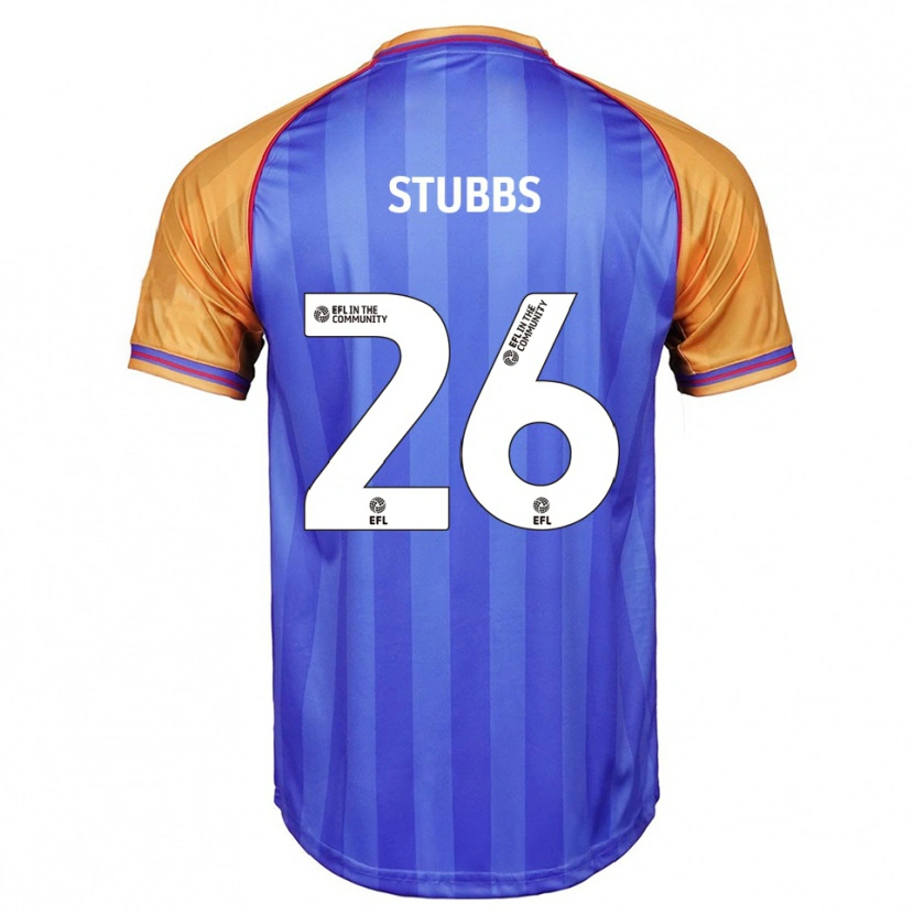 Danxen Hombre Camiseta Sam Stubbs #26 Azul Naranja 1ª Equipación 2025/26 La Camisa México
