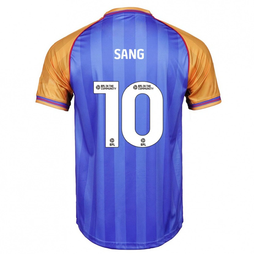 Danxen Hombre Camiseta Tom Sang #10 Azul Naranja 1ª Equipación 2025/26 La Camisa México