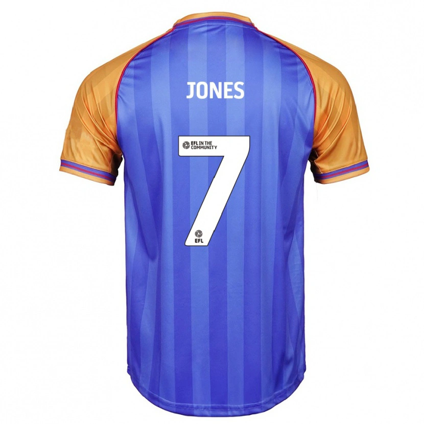Danxen Hombre Camiseta Maddie Jones #7 Azul Naranja 1ª Equipación 2025/26 La Camisa México