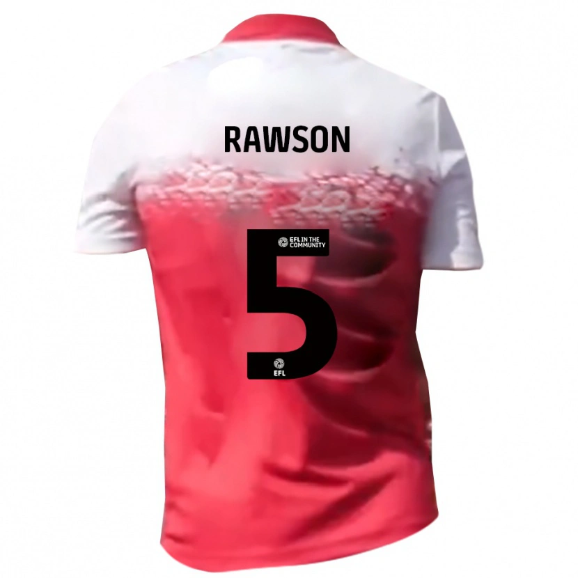Danxen Hombre Camiseta Farrend Rawson #5 Rojo Blanco 1ª Equipación 2025/26 La Camisa México