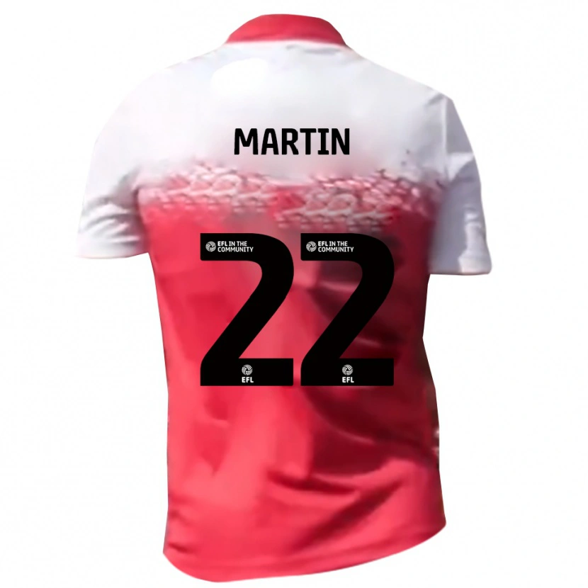 Danxen Hombre Camiseta Dan Martin #22 Rojo Blanco 1ª Equipación 2025/26 La Camisa México
