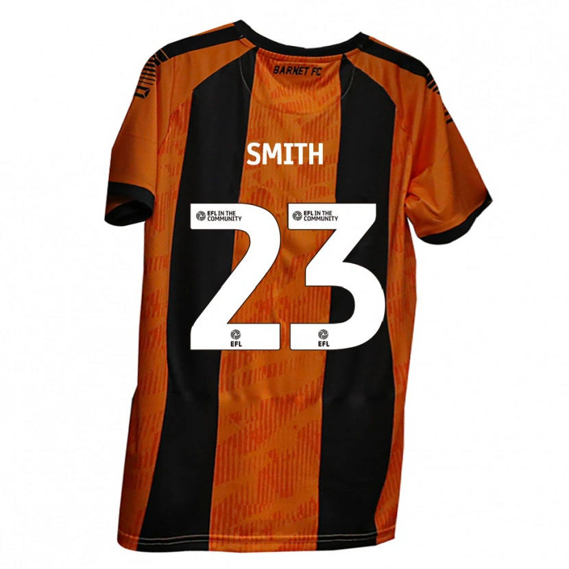 Danxen Hombre Camiseta Kane Smith #23 Naranja Negro 1ª Equipación 2025/26 La Camisa México