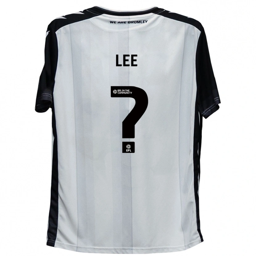Danxen Hombre Camiseta Charlotte Lee #0 Blanco Negro 1ª Equipación 2025/26 La Camisa México