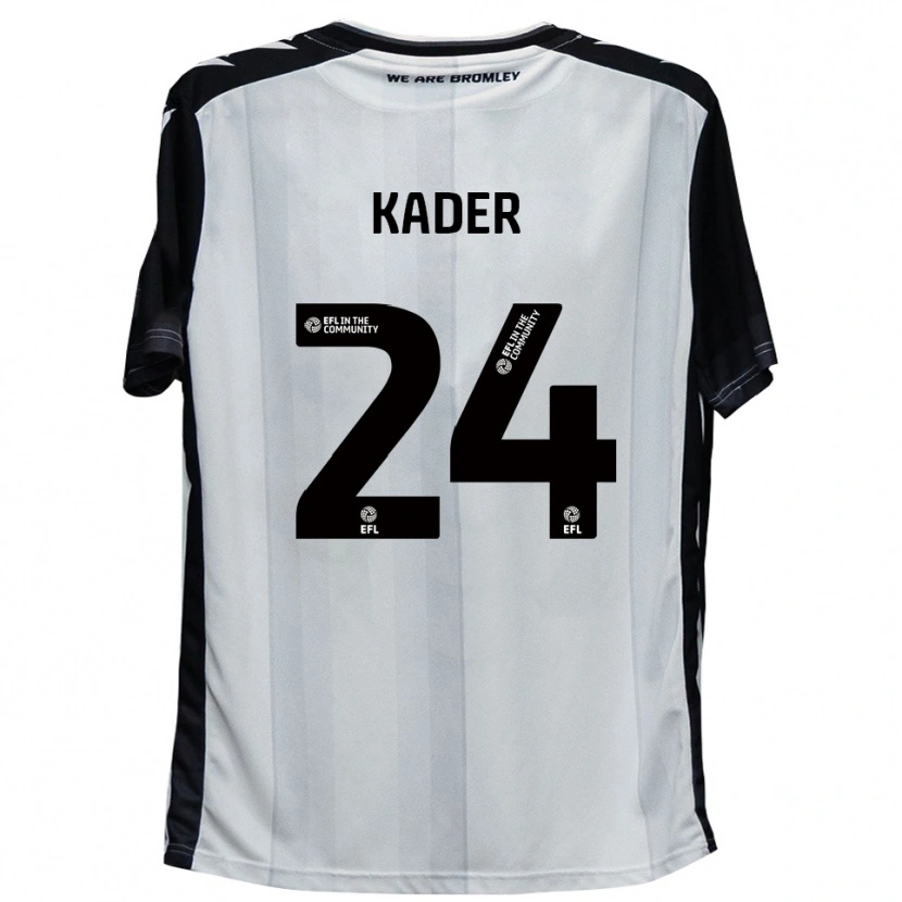 Danxen Hombre Camiseta Soul Kader #24 Blanco Negro 1ª Equipación 2025/26 La Camisa México
