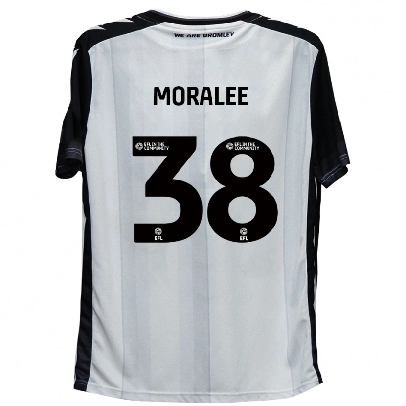 Danxen Hombre Camiseta Frankie Moralee #38 Blanco Negro 1ª Equipación 2025/26 La Camisa México