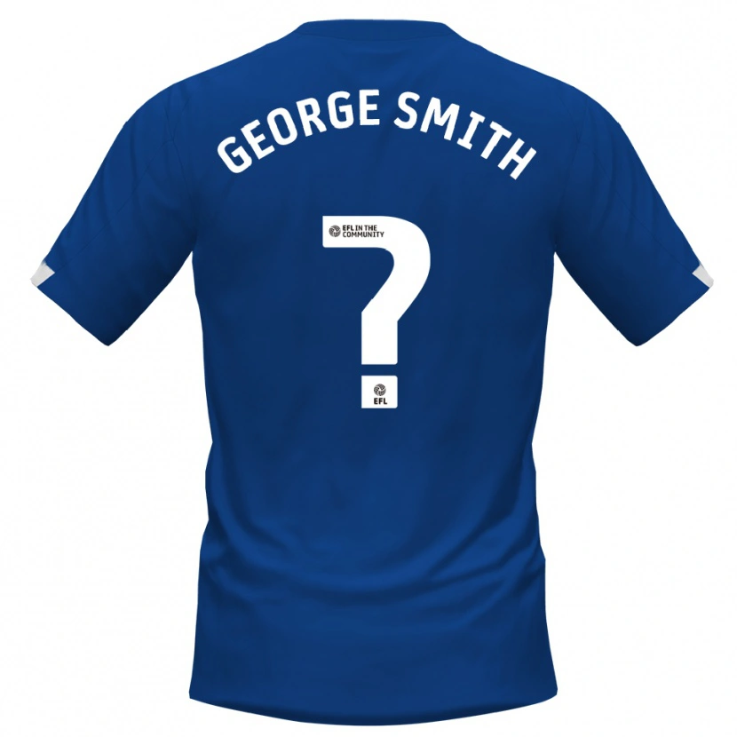 Danxen Hombre Camiseta George Smith #0 Azul Blanco 1ª Equipación 2025/26 La Camisa México