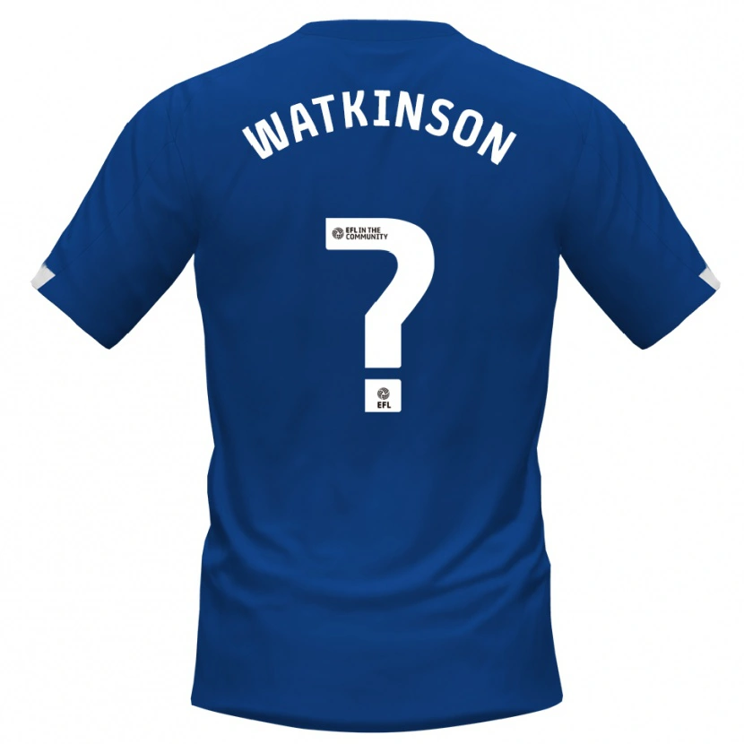 Danxen Hombre Camiseta Maddie Watkinson #0 Azul Blanco 1ª Equipación 2025/26 La Camisa México