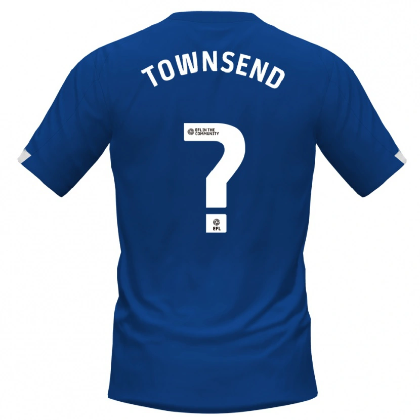 Danxen Hombre Camiseta Kadi Townsend #0 Azul Blanco 1ª Equipación 2025/26 La Camisa México
