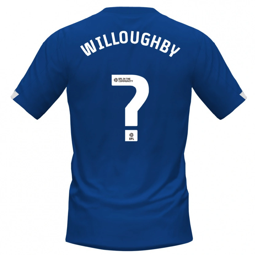 Danxen Hombre Camiseta Holly Willoughby #0 Azul Blanco 1ª Equipación 2025/26 La Camisa México