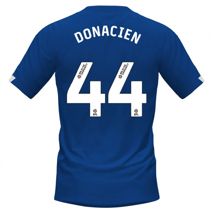 Danxen Hombre Camiseta Janoi Donacien #44 Azul Blanco 1ª Equipación 2025/26 La Camisa México