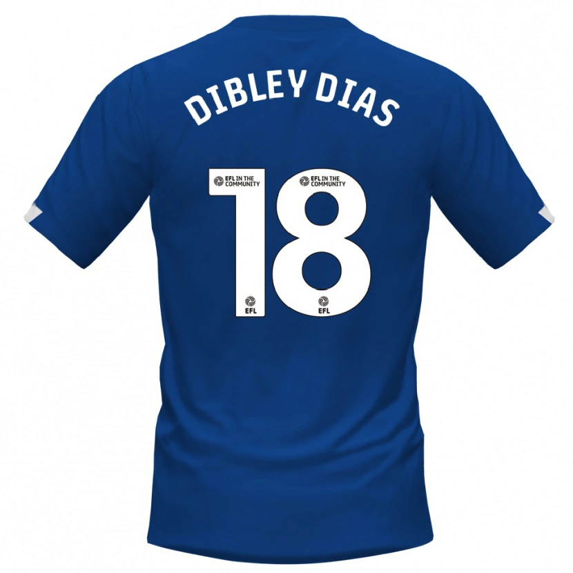 Danxen Hombre Camiseta Matt Dibley-Dias #18 Azul Blanco 1ª Equipación 2025/26 La Camisa México