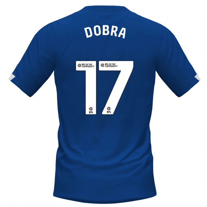 Danxen Hombre Camiseta Armando Dobra #17 Azul Blanco 1ª Equipación 2025/26 La Camisa México