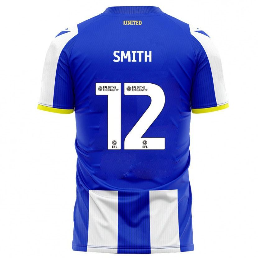 Danxen Hombre Camiseta Tom Smith #12 Azul Blanco 1ª Equipación 2025/26 La Camisa México