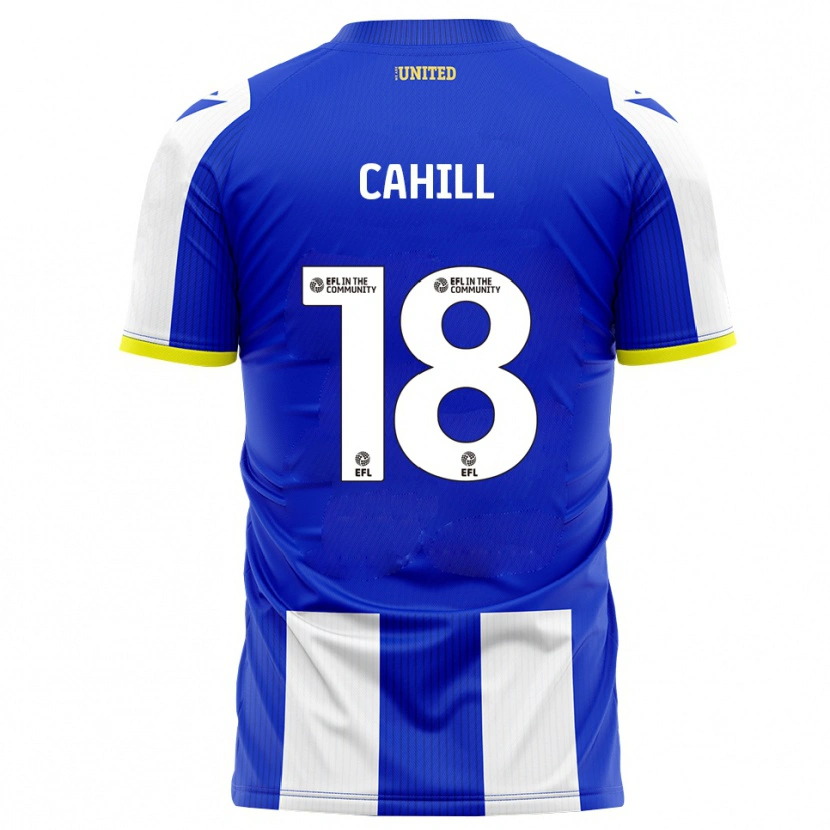Danxen Hombre Camiseta Ella Cahill #18 Azul Blanco 1ª Equipación 2025/26 La Camisa México