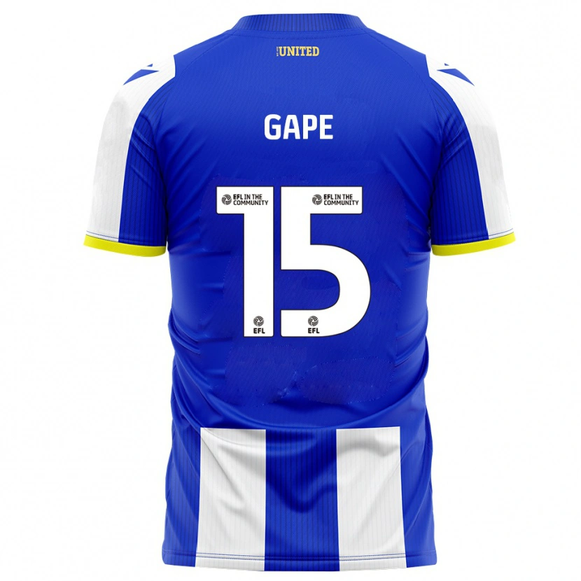 Danxen Hombre Camiseta Dominic Gape #15 Azul Blanco 1ª Equipación 2025/26 La Camisa México