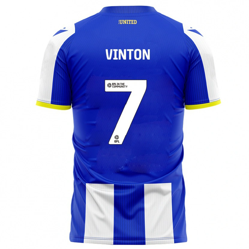 Danxen Hombre Camiseta Ruby Vinton #7 Azul Blanco 1ª Equipación 2025/26 La Camisa México