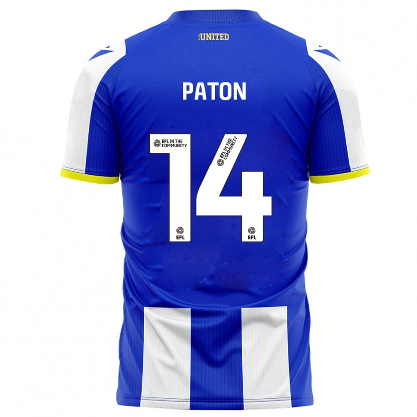 Danxen Hombre Camiseta Karys Paton #14 Azul Blanco 1ª Equipación 2025/26 La Camisa México