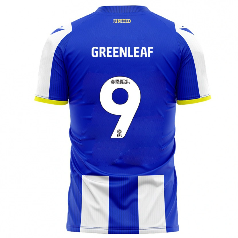 Danxen Hombre Camiseta Ruby Greenleaf #9 Azul Blanco 1ª Equipación 2025/26 La Camisa México